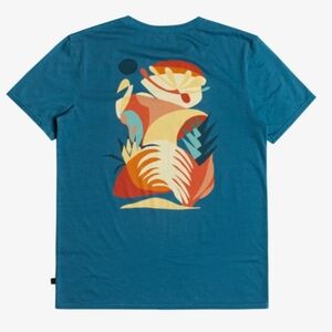 Quicksilver Men's size XXL Blank Canvas Outsiders Short Sleeve T-shirt Surfer GC